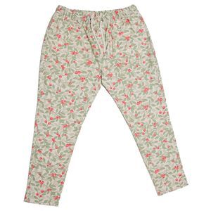 Mens Pants Joggers Green Red Floral Drawstring Loose Harem Casual Beach Large